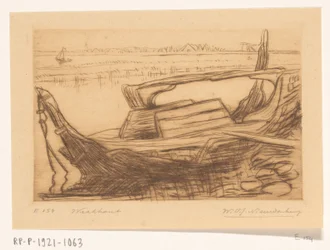 Vrak av en botter i hamnen i Monnickendam Wreckwood (originaltitel)