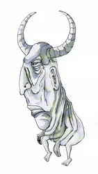Fantasyvarelse med horn