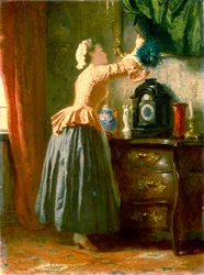 En piga, 1800-talet.