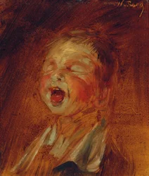 Skrikande pojke, ca 1873 (olja på kartong)