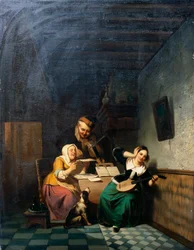 A Music Party (olja på duk)