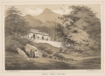 Kinesiska templet, Hong Kong, 1855