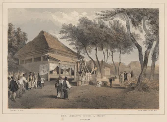 Brandkompaniets hus och motor, flytt, 1855