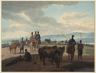 Ryska kosacker i mars 1804