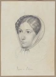 Agnes von Felsen, ca 1822 (grafit)