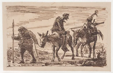 Den misshandlade Don Quijoten tas hem
