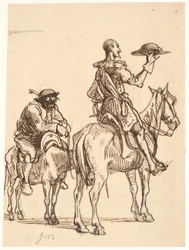 Don Quijote överväger sin hjälm