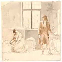Goethe med änkan i Rom
