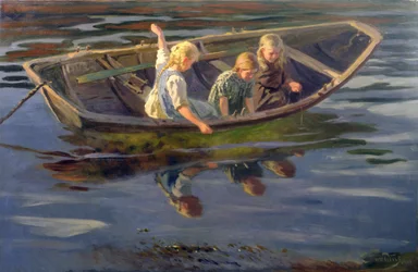 Crabfishing, Christiania (olja på duk)