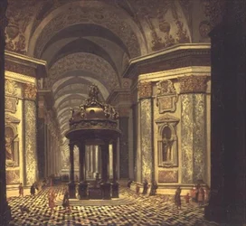 Interiör av en kyrka