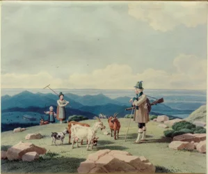 Jägare med mejerska och barn på Hirschberg