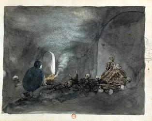 Kvinna i graven i Thebe