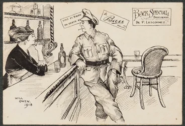 "Bock Special", soldat på en fransk bar