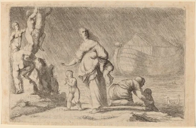 Noaks ark och syndafloden, 1634.