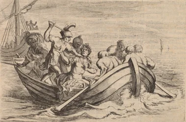 Knivhuggen av Pompejus, 1634.