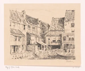 Baksidan av gamla hus, i Enkhuizen Gamla hus, Enkhuizen (originaltitel)