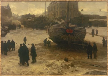 Fiskebåtar i Scheveningen
