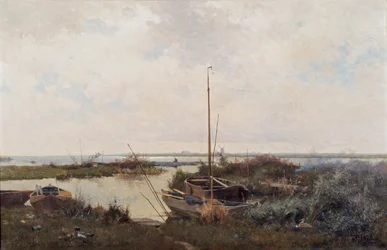 Flodlandskap, 1882.