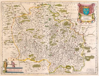 Berri, Nivernois, Borbonnois, i "Theatrum Orbis Terrarum, sive Atlas Novus" av Willem Blaeu, Amsterdam