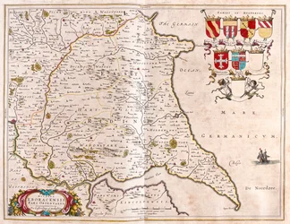 East riding of Yorkshire, i "Theatrum Orbis Terrarum, sive Atlas Novus" av Willem Blaeu, Amsterdam
