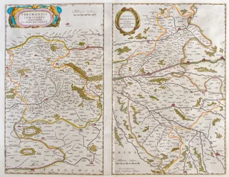 Berg och vendome - Blaisois (Champagne, Ardennes), i "Theatrum Orbis Terrarum, sive Atlas Novus" av Willem Blaeu, Amsterdam