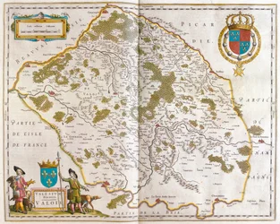 Valois, i "Theatrum Orbis Terrarum, sive Atlas Novus" av Willem Blaeu, Amsterdam