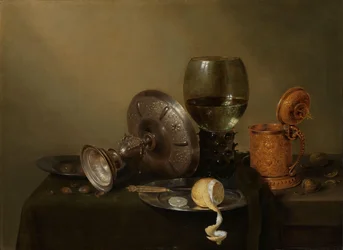 Stilleben med en förgylld Beer Tankard