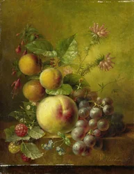 Stilleben med frukt