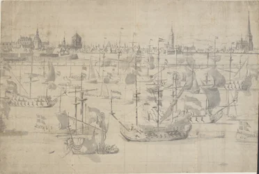 Den holländska flottan på Copenhagen Red 1658