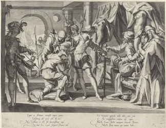 Greve Vilhelm III av Holland beordrar halshuggning av sin fogde Thronus Justitiae (serietitel)