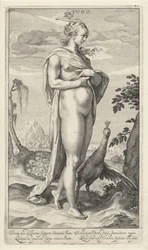 Juno med påfågel. Juno (titel på föremålet). Paris dom (serietitel)