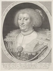 Porträtt av Sophia Hedwig av Brunswick-Wolfenbüttel
