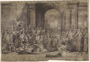 Tyranni av Alva Bild av den eländiga staten Nederländerna, under hertigen av Albas grymma tyranni (titel på objekt) Delineatio deplorati status belgien sub immensa tyrannide Albani ducis Fernandi a Toledo (titel på objekt)