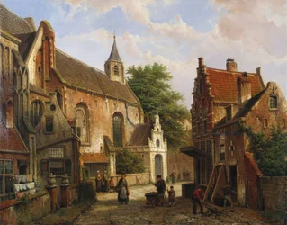En gatubild i Delft