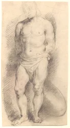 Framifrån av en mansfigur