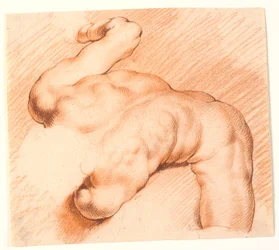 Brottare. Antik skulpturgrupp. Övre figur