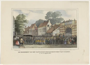 The Return of the Bataillon Mobile Schuttery of Utrecht, den 19 augusti 1834 (titel på objekt)
