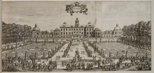 Drottningholms slott och trädgård från söder