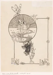 Banddesign för: Knappert, Emilie C., Views into the Plant World, 1893