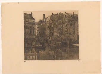 Oudezijds Voorburgwal och Oudezijds Kolk i Amsterdam