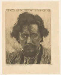 Porträtt av Willem Kloos