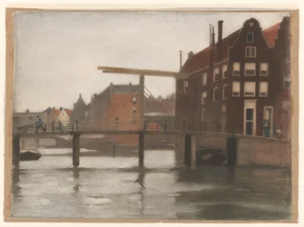 Utsikt över Uilenburg i Amsterdam