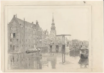 Stadsbild med Montelbaanstoren