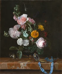 Vanitas Flower Still Life, ca 1656-1657 (olja på duk)