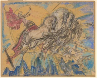 Solguden Apollo i sin vagn