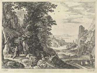 Landskap med Saint Jerome