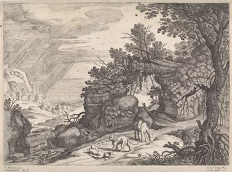 Landskap med en död gudsman, lejon och åsna Italienska landskap (serietitel)