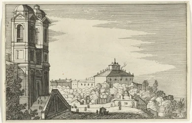 Trinità dei Monti i Rom Romeinse ruïnes en kuslandschappen (serie 1) (serietitel)