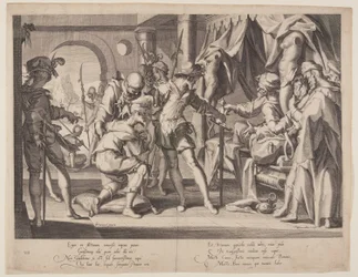 Greve William tillåter halshuggning, plansch 7 från Thrones of Justice (Thronus Iustitiae)