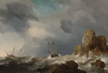 Skeppar i storm, 1660.